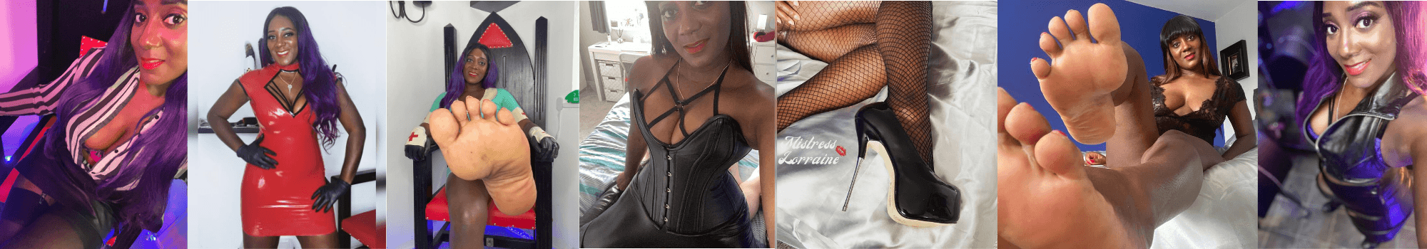 Mistress Lorraine Femdom Amazonian banner image