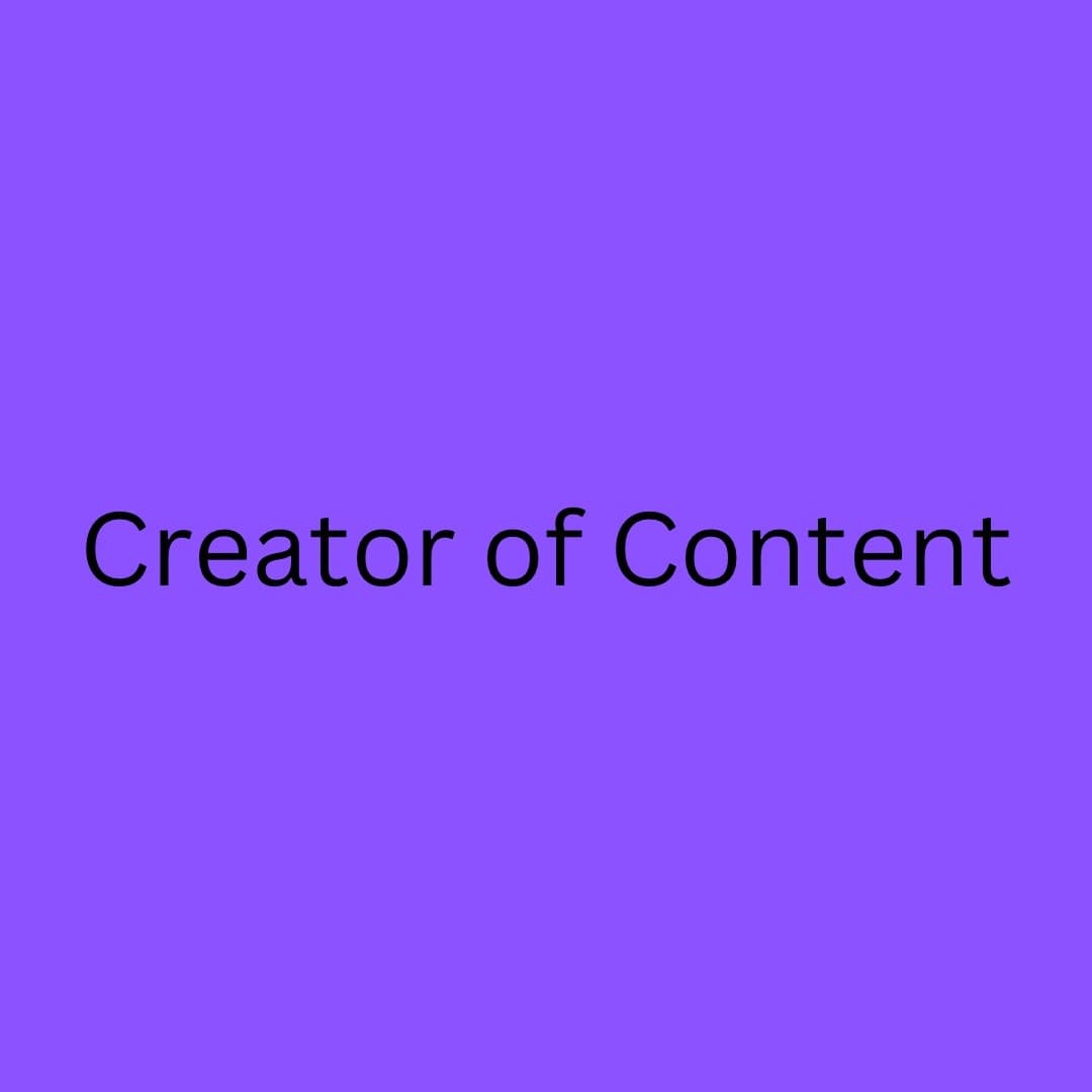 Creator of content banner image