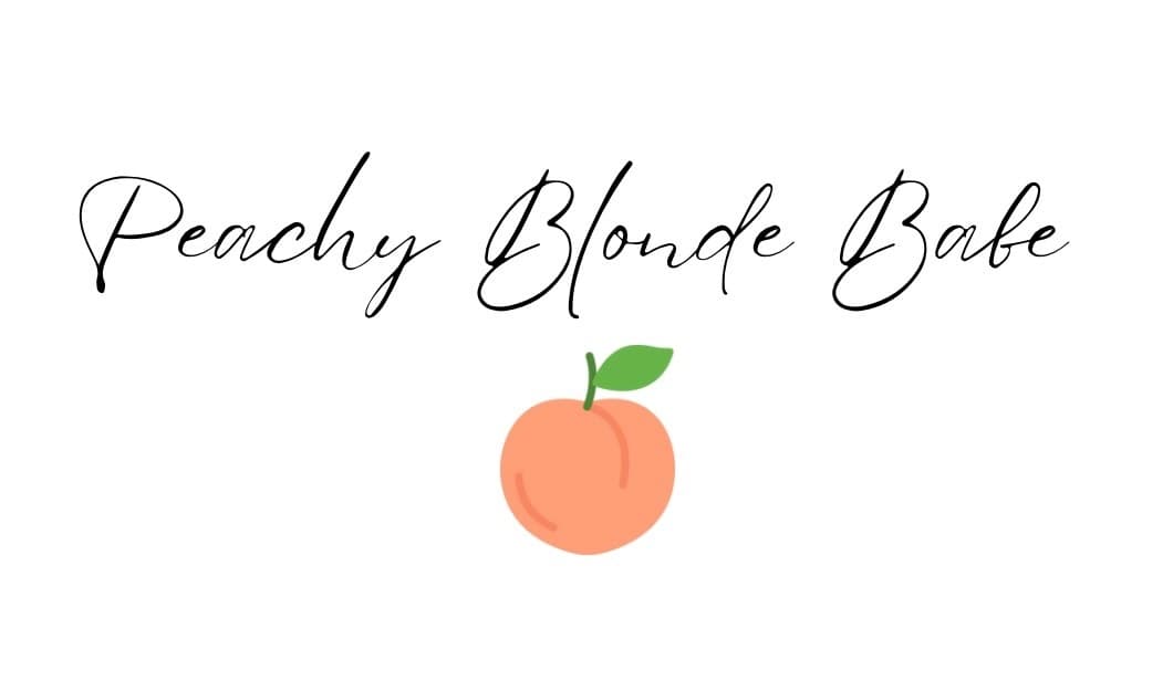 The Peachiest Blonde x banner image