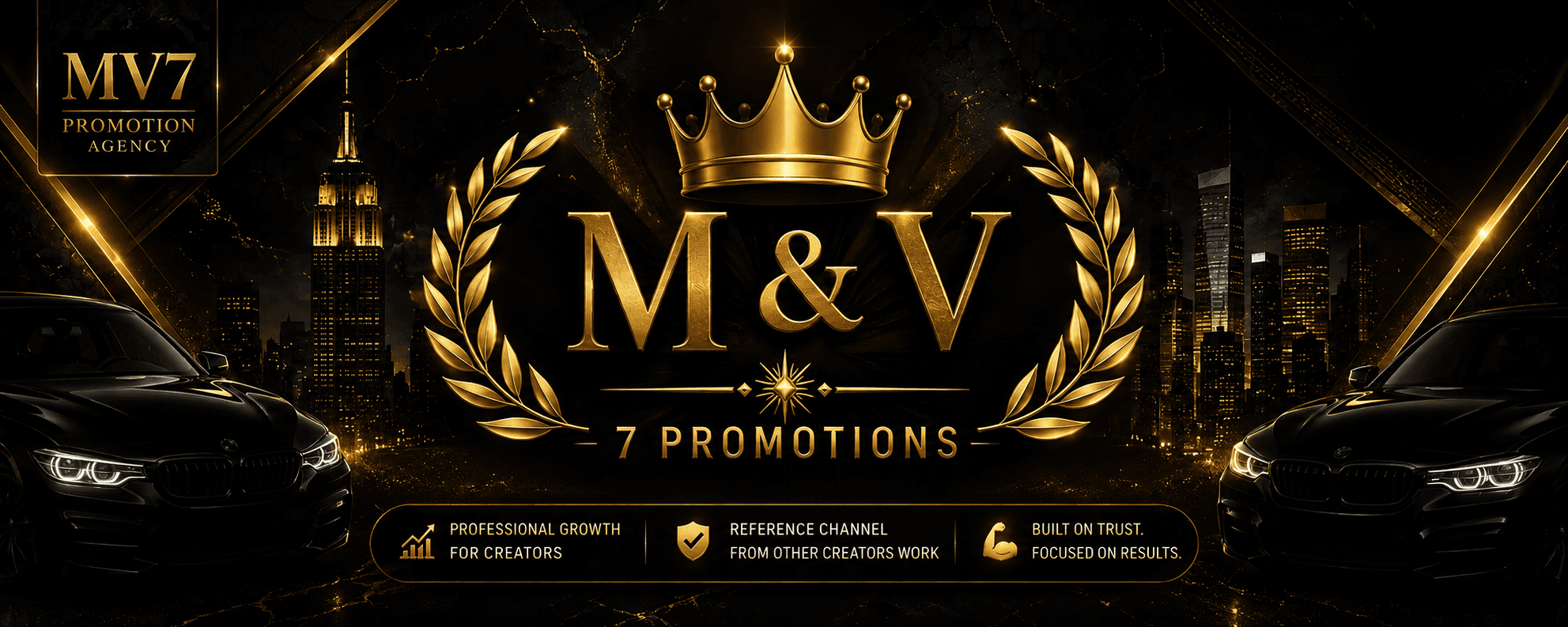 M & V - 7 PROMOTIONS banner image