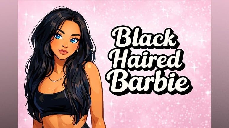 Black Haired Barbie banner image