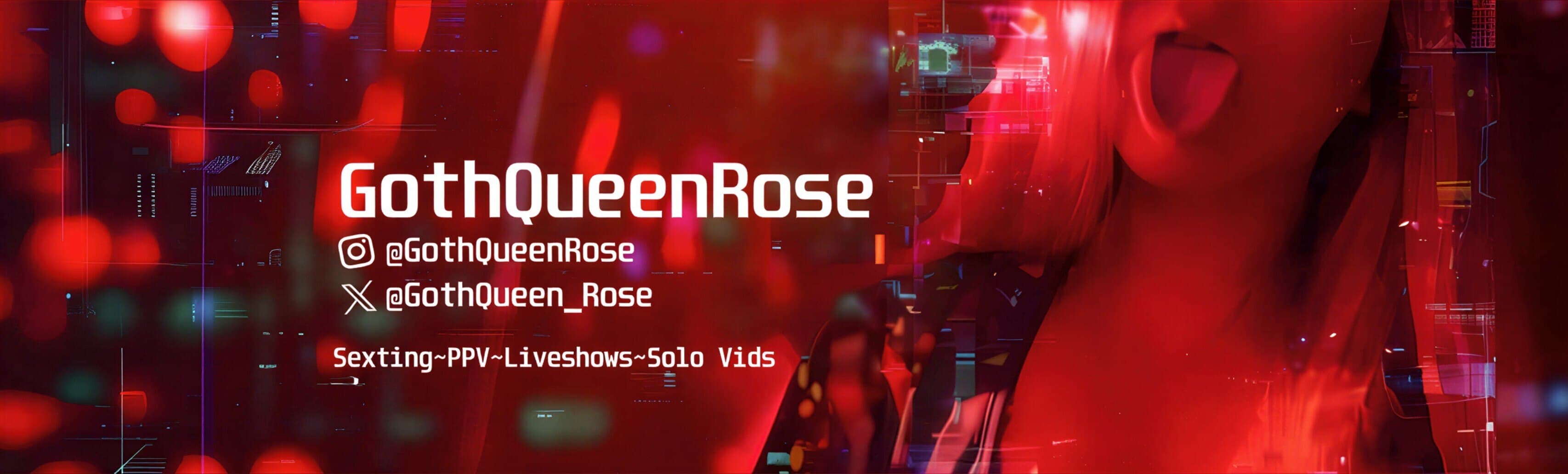 Goth Queen Rose 🥀 | Ur Naughty GF banner image