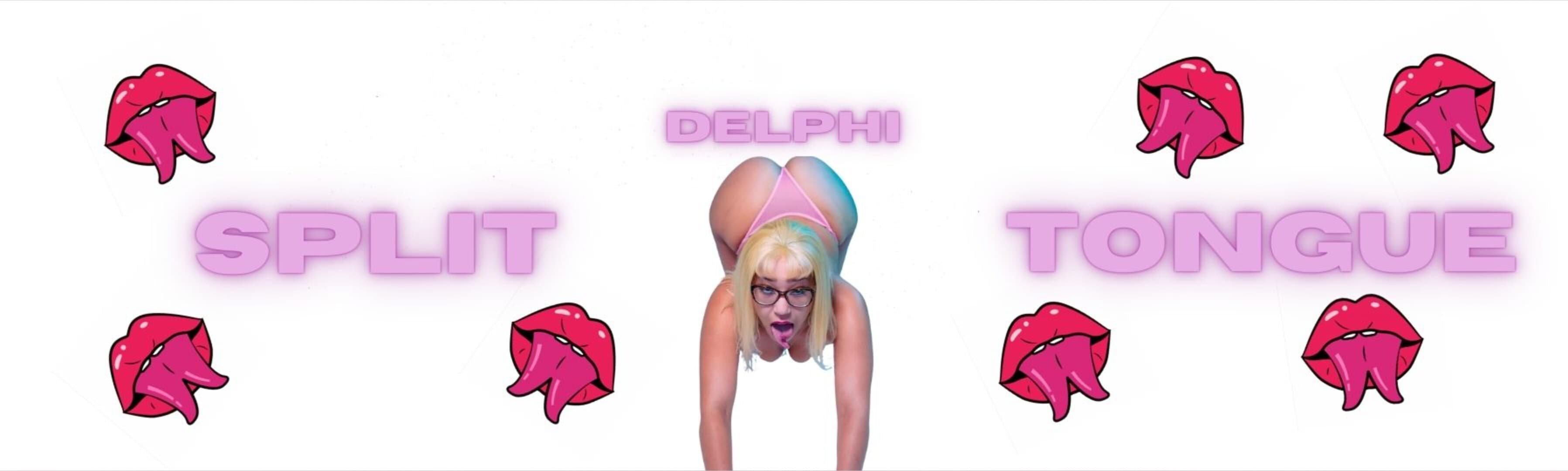 Delphi Rae l Split Tongue Queen ❤️👅🐍 banner image