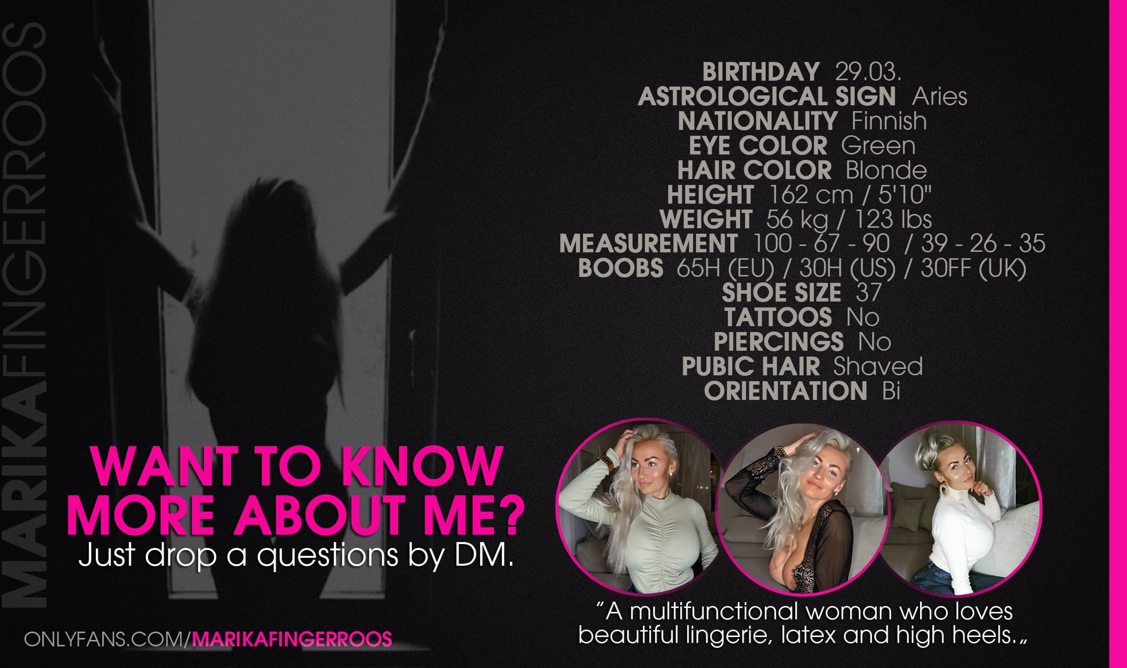 Marika Fingerroos banner image