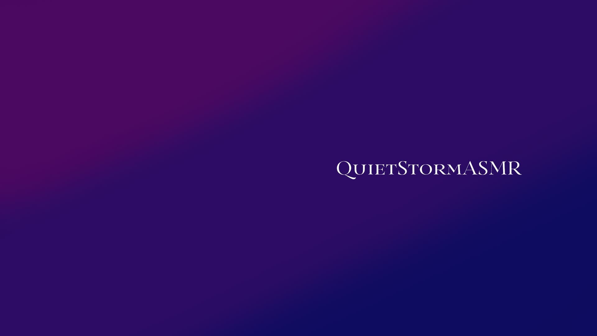 QuietStormASMR banner image