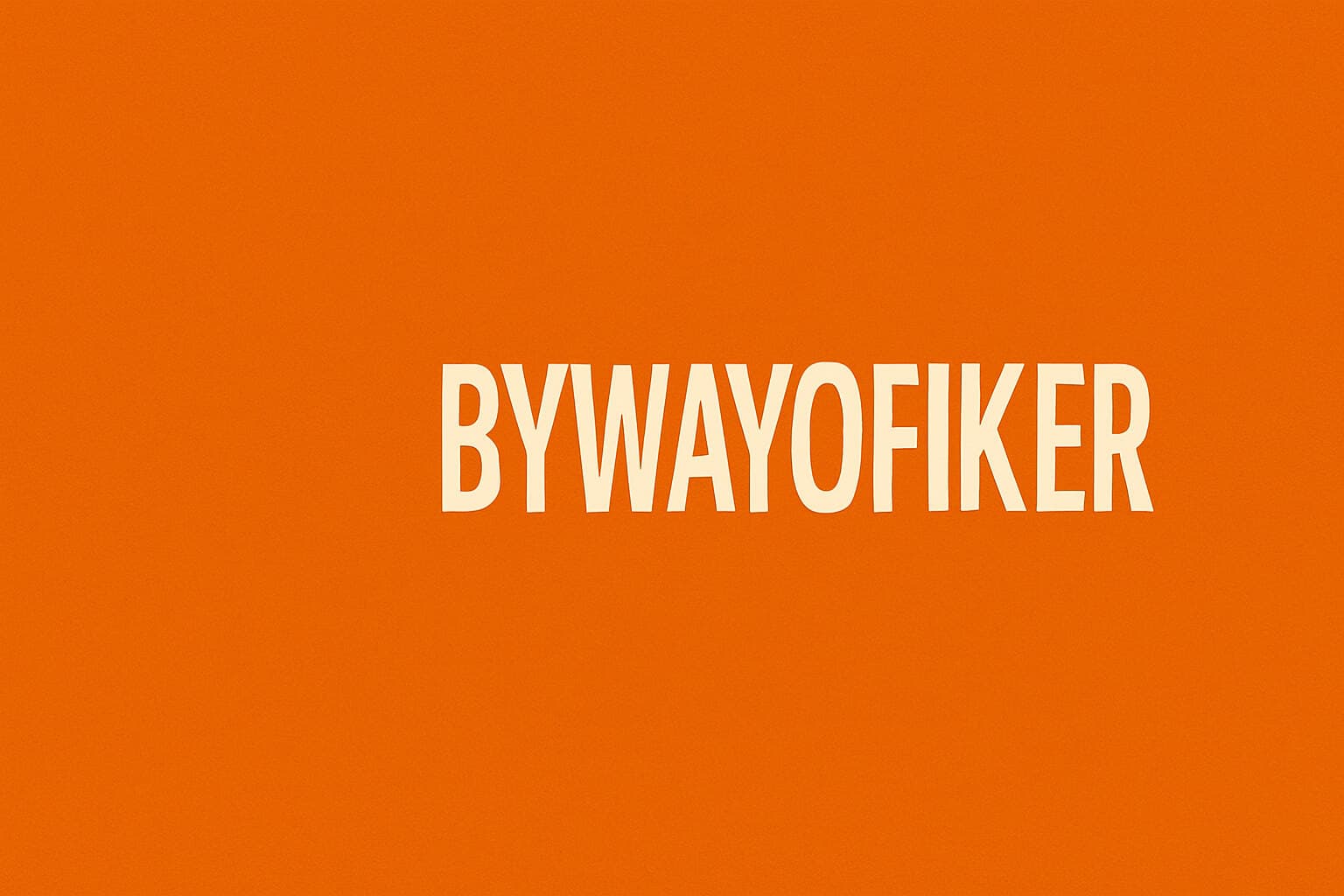 bywayofiker banner image